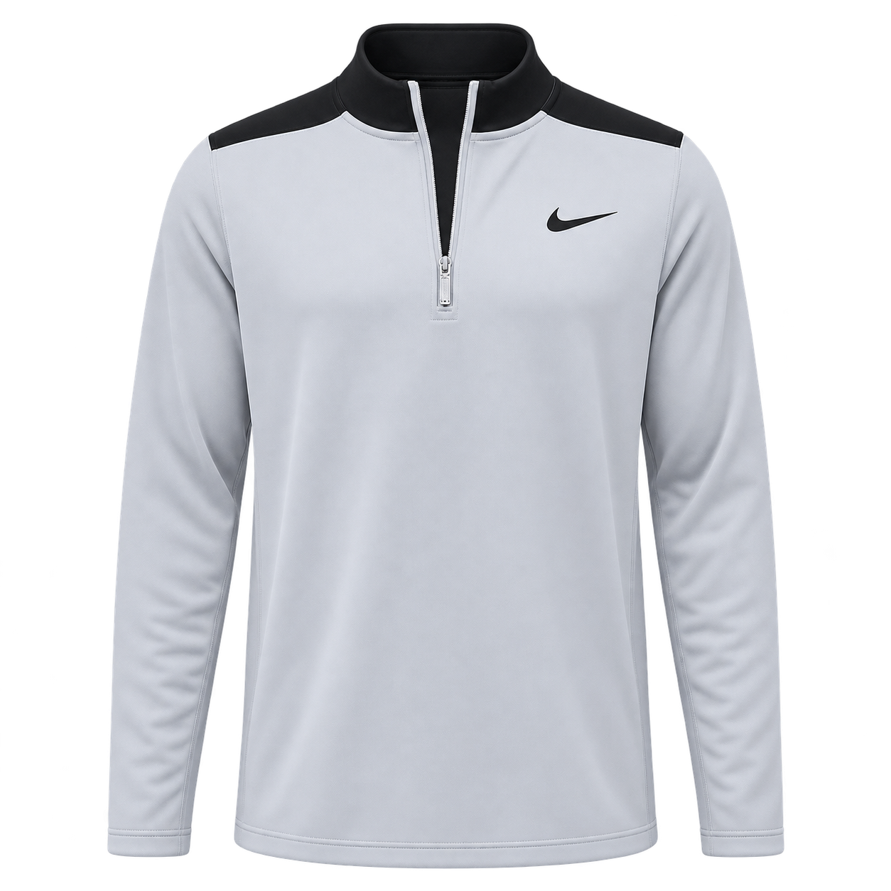 Nike Men's Dri-FIT Golf Quarter-Zip Pullover - Grey & Black
