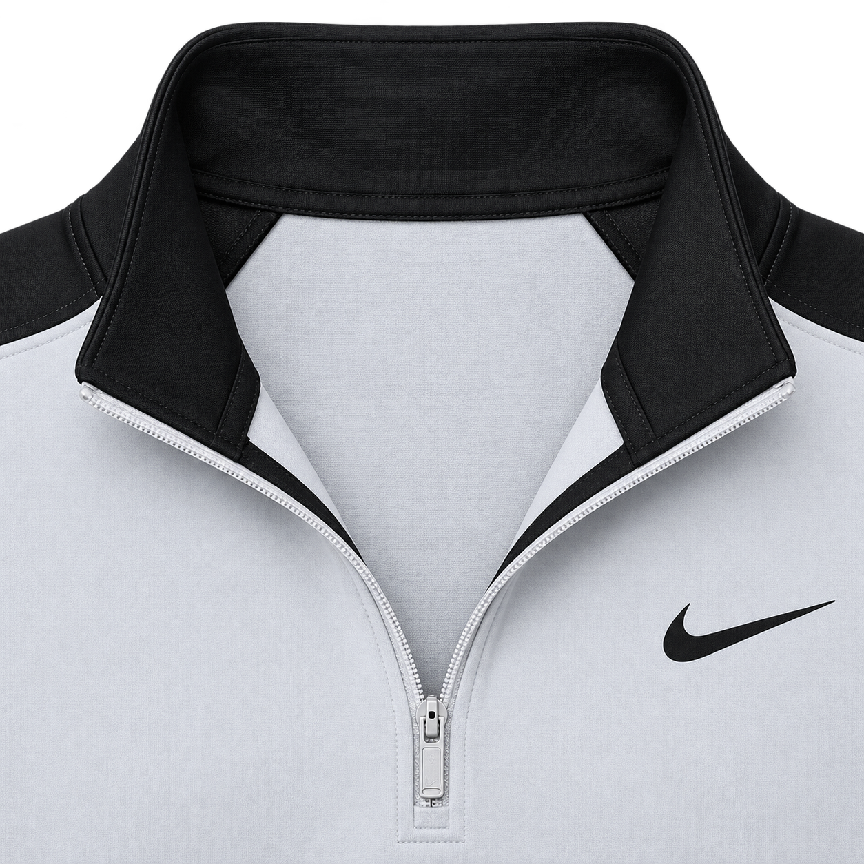 Nike Men's Dri-FIT Golf Quarter-Zip Pullover - Grey & Black
