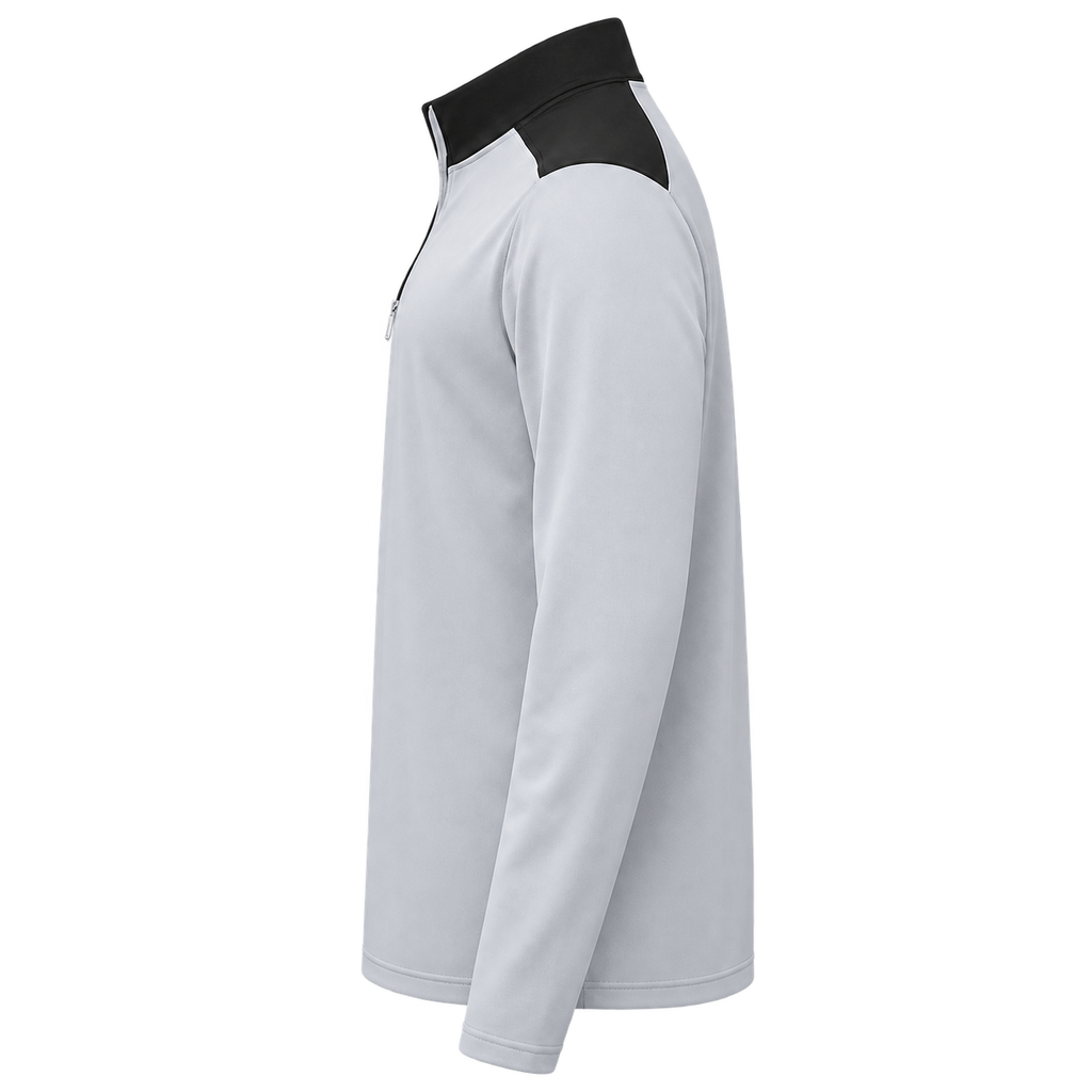 Nike Men's Dri-FIT Golf Quarter-Zip Pullover - Grey & Black