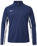 Nike Women's Dri-FIT Academy 19 Quarter-Zip Drill Top - Navy & White
