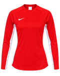 Nike Women's Dri-FIT Academy Crew-Neck Long-Sleeve Football Top - AO1468-657 - Red