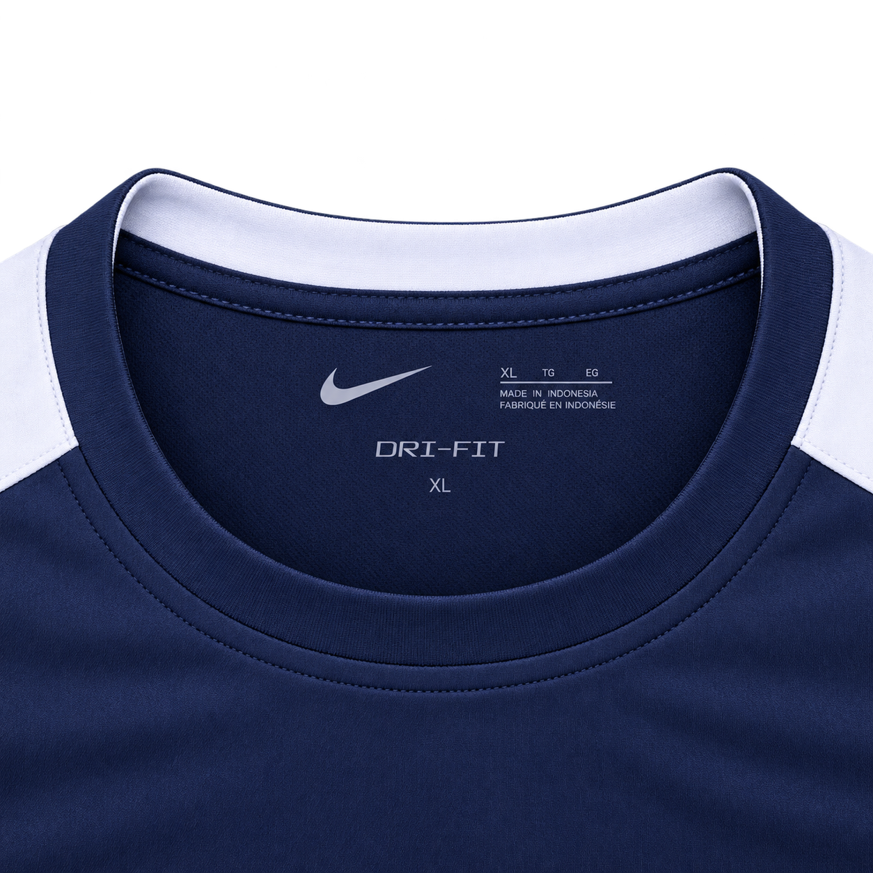 Nike Women's Dri-FIT Strike Short-Sleeve Soccer Top - Navy & White